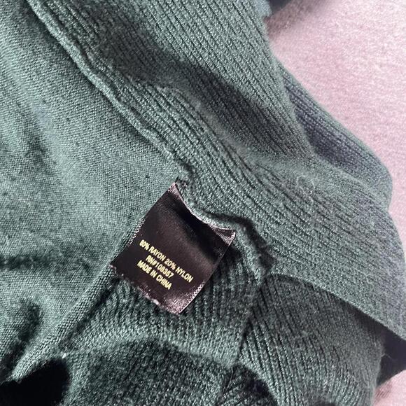 Worthington Women's Size MT Green Open Front Cardigan Sweater RN: 108357 - Picture 8 of 8